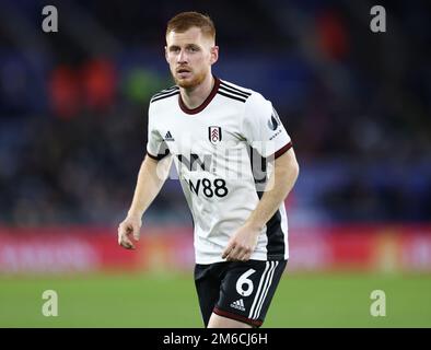 Leicester, Inghilterra, 3rd gennaio 2023. Harrison Reed of Fulham durante la partita della Premier League al King Power Stadium di Leicester. L'immagine di credito dovrebbe essere: Darren Staples / Sportimage Foto Stock