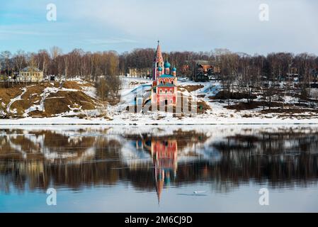 Kazan Chiesa della Trasfigurazione nella città di Tutaev, Russia Foto Stock