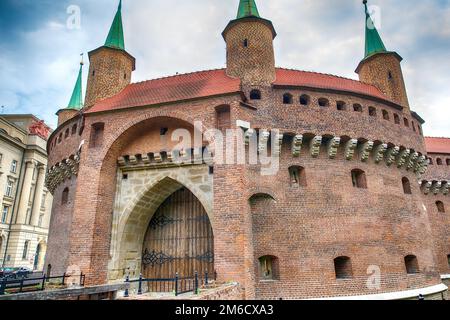 Barbican (Cracovia, Polonia) Foto Stock