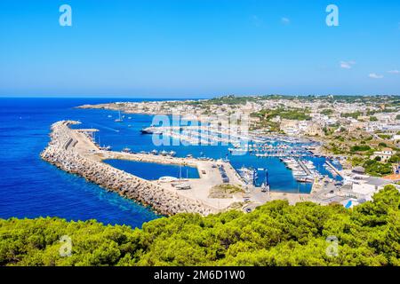 Santa Maria di Leuca pier harbour marina salento lecce puglia italia Foto Stock