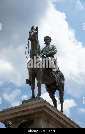 Re Monumento al liberatore di Sofia, Bulgaria Foto Stock