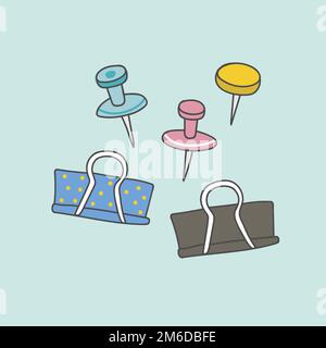 Graffette colorate vettore di stile doodle disegnato a mano Illustrazione Vettoriale