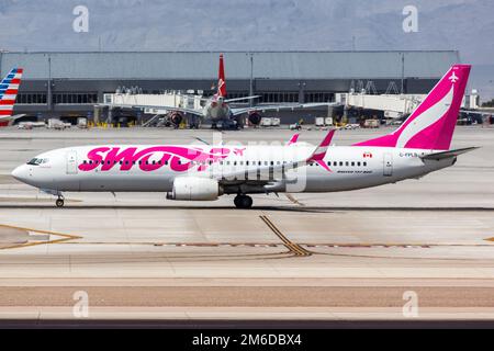 Swoop Boeing 737-800 aereo Las Vegas aeroporto Foto Stock