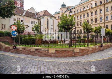 Monastero francescano nel centro storico di Bratislava Foto Stock