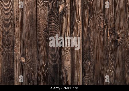 vista generale sullo sfondo realizzata con pannelli di legno vintage superficie in legno Foto Stock