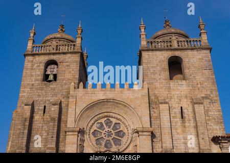 Porto, Portogallo - Cattedrale di SÃ Dettagli Foto Stock