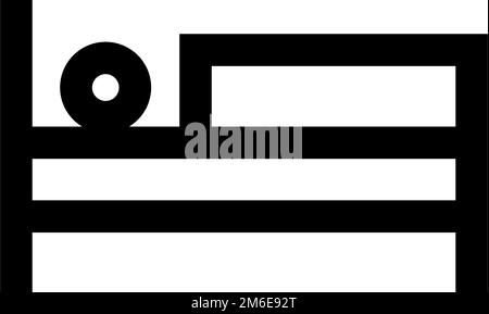 Icona di una persona che dorme a letto. Ricupero in ospedale o a casa. Vettore modificabile. Illustrazione Vettoriale