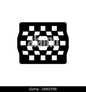 Icona di sfondo degli scacchi. Simbolo di sfondo del poster del torneo di scacchi di stile semplice. Corso di scacchi marchio logo elemento di design. Stampa di T-shirt. Vettore per Illustrazione Vettoriale