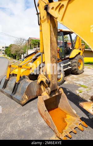 Panama Boquete macchine movimento terra Foto Stock