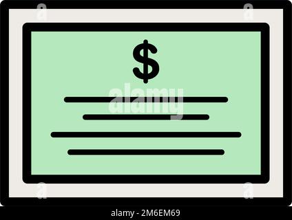 Icona dei titoli di stato. Obbligazione aziendale. Vettore modificabile. Illustrazione Vettoriale