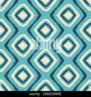 Tribal Ikat Vector Chevron Indian Seamless Pattern Illustrazione Vettoriale