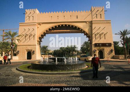 Souk Madinat Jumeirah, Dubai, gli Emirati Arabi Uniti - Foto Stock