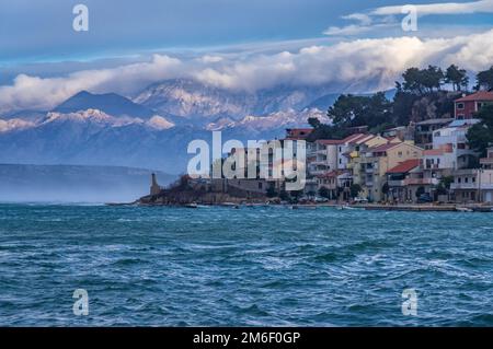 bura di novigrad Foto Stock