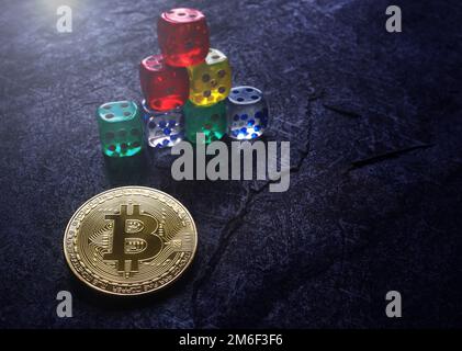 Investire in bitcoins Foto Stock