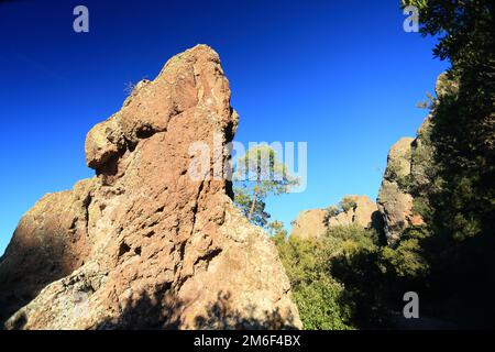Vista dall'alto da Mont Vinaigre, Esterel, var, 83, PACA Foto Stock