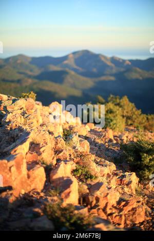 Vista dall'alto da Mont Vinaigre, Esterel, var, 83, PACA Foto Stock