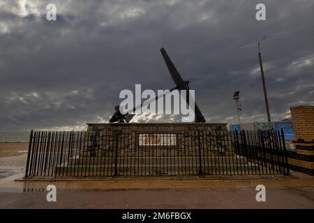 Memoriale della battaglia di Trafalgar sull'Esplanade a Southsea, Hampshire, Regno Unito Foto Stock