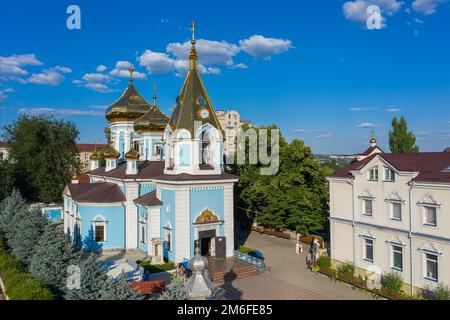 Vista sul monastero di Ciuflea AKA SF Teodor Tiron Foto Stock