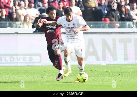 Salerno, Italia. 04th Jan, 2023. Durante la partita di calcio US Salernitana 1919 contro AC Milan allo stadio Arechi Credit: Live Media Publishing Group/Alamy Live News Foto Stock