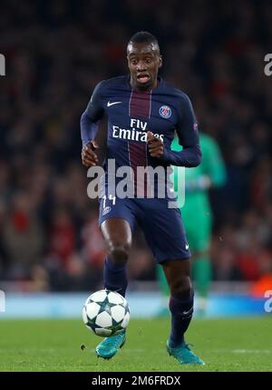 Blaise Matuidi di Parigi Saint-Germain - Arsenal / Parigi Saint-Germain, UEFA Champions League, Emirates Stadium, Londra - 23rd novembre 2016. Foto Stock