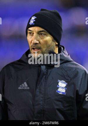 Pierluigi Casiraghi, Birmingham City First team coach - Birmingham City / Brighton & Hove Albion, Sky Bet Championship, St Andrew's, Birmingham - 17th dicembre 2016. Foto Stock