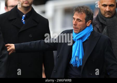 Direttore di Birmingham City, Gianfranco Zola - Birmingham City / Newcastle United, Sky Bet Championship, St Andrew's, Birmingham - 18th marzo 2017. Foto Stock