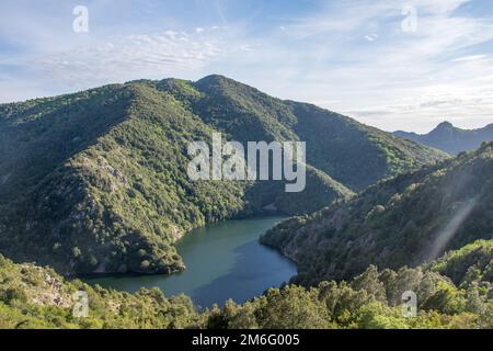 Scoperta dell'isola di bellezza nella Corsica meridionale, Francia Foto Stock
