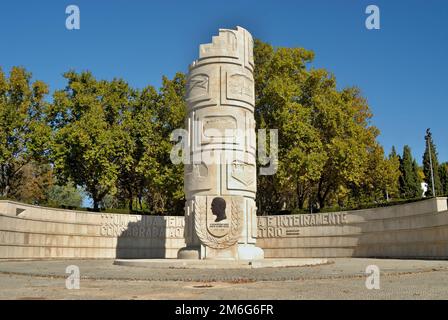 Duarte Pacheco Monumento a Loule di Angelo de Val, Algarve - Portogallo Foto Stock