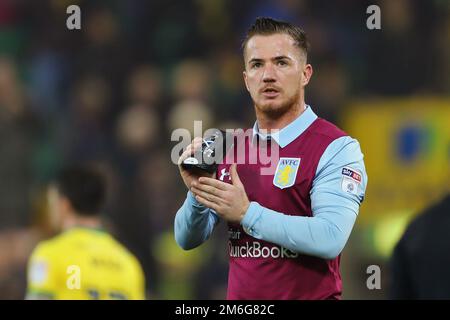 Ross McCormack of Aston Villa - Norwich City / Aston Villa, Sky Bet Championship, Carrow Road, Norwich - 13th dicembre 2016. Foto Stock