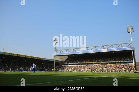 Vista generale di Carrow Road durante la partita - Norwich City v Reading, Sky Bet Championship, Carrow Road, Norwich - 8th aprile 2017. Foto Stock