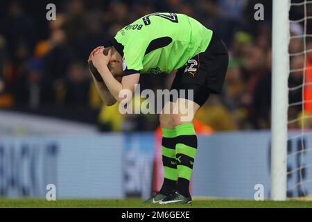 Jon Dadi Bodvarsson di Wolverhampton Wanderers reagisce durante la partita - Norwich City contro Wolverhampton Wanderers, Sky Bet Championship, Carrow Road, Norwich - 21st gennaio 2017. Foto Stock