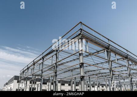 Impianto di fresatura con telaio in acciaio Foto Stock