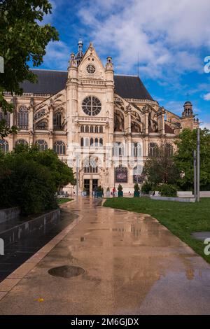 Ã-Église Saint-Eustache - Chiesa cattolica gotica del 16th ° secolo con decorazione rinascimentale e classica all'interno - Les Hal Foto Stock