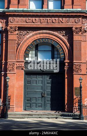 Freemansion Hall, Savannah, Georgia, USA Foto Stock