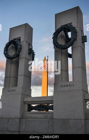 National World War II Memorial, Washington, District of Columbia, USA Foto Stock