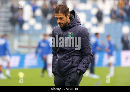 Reggio Emilia, Italia. 04th Jan, 2023. Alessio Dionisi (Sassuolo) nel corso di US Sassuolo vs UC Sampdoria, serie calcistica italiana Una partita a Reggio Emilia, Italia, Gennaio 04 2023 Credit: Independent Photo Agency/Alamy Live News Foto Stock