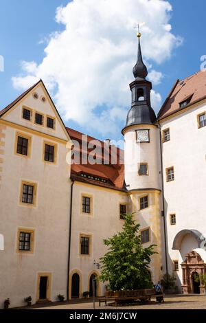 Scene da intorno al castello di Colditz, Sassonia, Germania Foto Stock