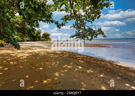 Bella vista della costa del Parco Nazionale Masoala in Madagascar Foto Stock