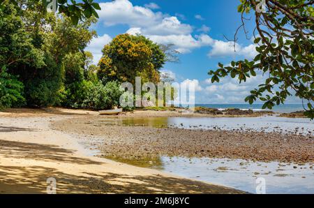 Bella vista della costa del Parco Nazionale Masoala in Madagascar Foto Stock
