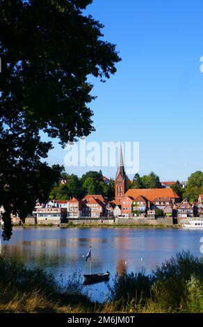 Chiesa di Maria Maddalena a Lauenburg sull'Elba Foto Stock