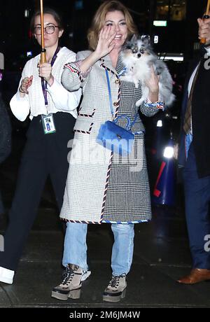 New York, NY, Stati Uniti. 04th Jan, 2023. Shania Twain visto al Late Show con Stephen Colbert a New York City il 04 2023 gennaio. Credit: RW/Media Punch/Alamy Live News Foto Stock