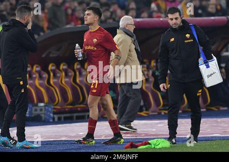 Roma, Italia. 04th Jan, 2023. Paulo Dybala di AS Roma durante il calcio Serie A Match, Stadio Olimpico, AS Roma contro Bologna, 04th gen 2022 (Photo by AllShotLive/Sipa USA) Credit: Sipa USA/Alamy Live News Foto Stock