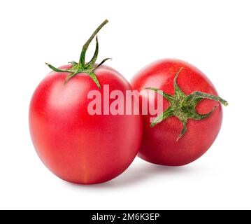 Due pomodori maturi Foto Stock