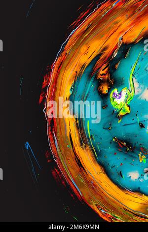 Abstract marmorizzazione arte pattern come sfondo colorato Foto Stock