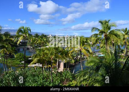 Hilton Waikoloa Village Resort su Big Island nelle Hawaii Foto Stock