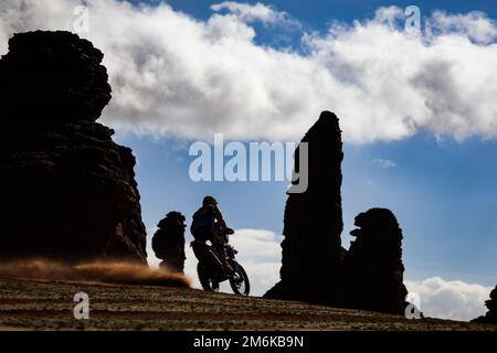 12 MICHEK Martin (cze), Orion - Moto Racing Group, KTM, Moto, azione durante la fase 4 della Dakar 2023 intorno a Hail, il 4th gennaio 2023 a Hail, Arabia Saudita - Foto: Florent Gooden/DPPI/LiveMedia Foto Stock