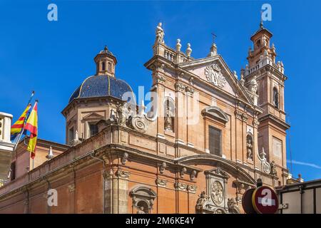 Chiesa di San Thomas e St Philip Neri, Valencia, Spagna Foto Stock