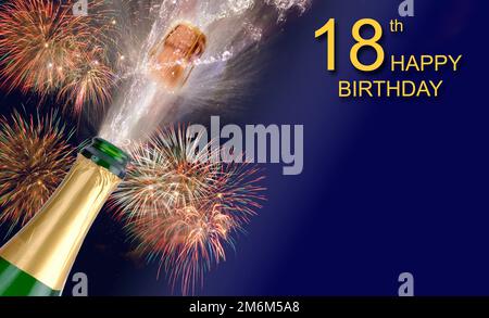 Buon 18° compleanno Foto Stock