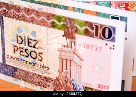 Pesos cubani un background aziendale Foto Stock