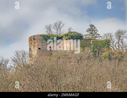 Castello rovina MÃ¤gdeberg a Hegau vicino Singen am Hohentwiel Foto Stock